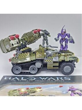 Halo Mega Bloks UNSC Wolverine Set 96833 Near Complete With Instructions, 2 Figs